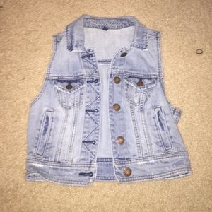 American Eagle jean vest