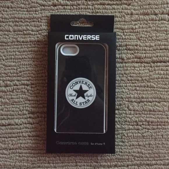 Rubber Black Converse iPhone 5 Case