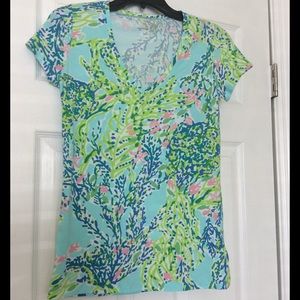 Lilly Pulitzer Blue Heaven Michelle top XS