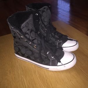 Coach shearling sneakers