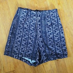 Pacsun high waisted tribal short shorts