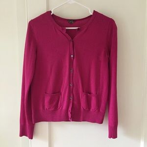 Fuchsia Eddie Bauer cardigan