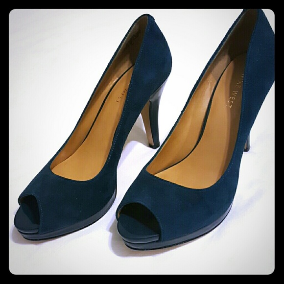 Nine West peep toe pumps