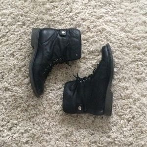 lucky brand leather ankle boots
