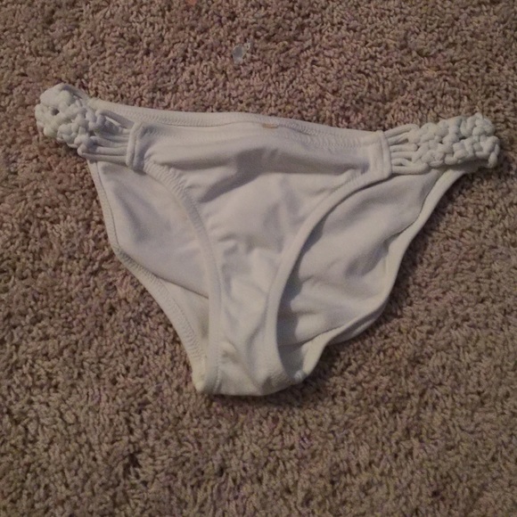 White bikini bottoms