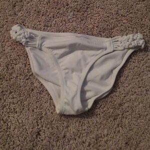 White bikini bottoms