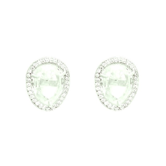 HENRI BENDEL Luxe Diamond Slice Stud Earrings💎