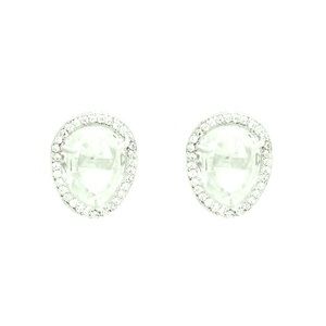 HENRI BENDEL Luxe Diamond Slice Stud Earrings💎