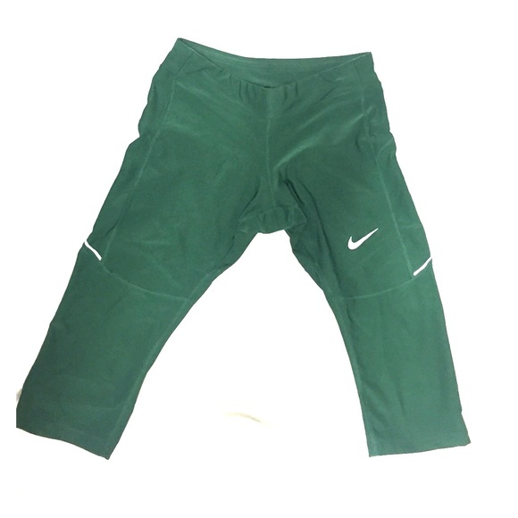 Nike dri fit green capris