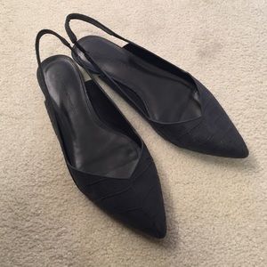 Slingbacks black leather by Sigerson Morrison