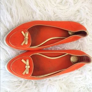Tory Burch Orange Flats
