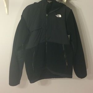 Black North Face jacket with hood