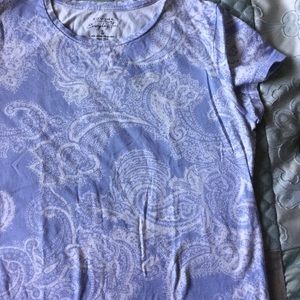 Cute lavender and white tee