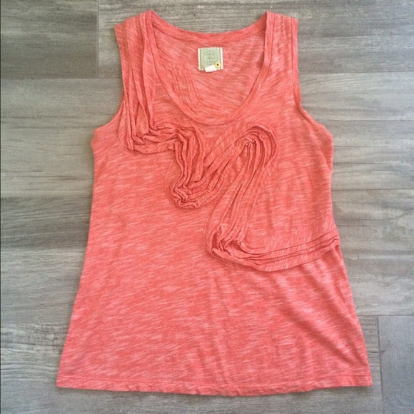 Anthropologie ruffle tank top