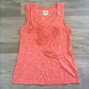 Anthropologie ruffle tank top
