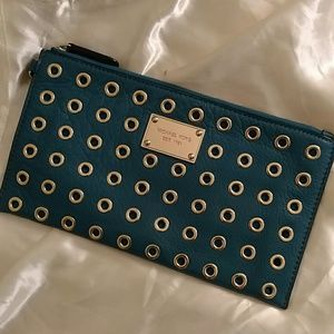 Michael Kors- Turquoise Large Wristlet