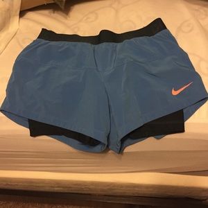 Nike athletic shorts with built in spandex