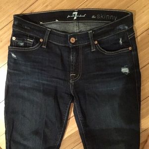 7 for all Mankind Distressed Skinny 27
