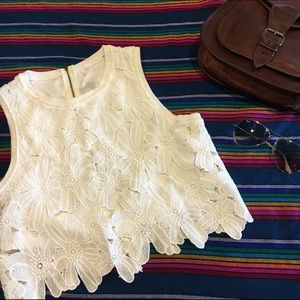 Lace Riviera Crop Top NWOT