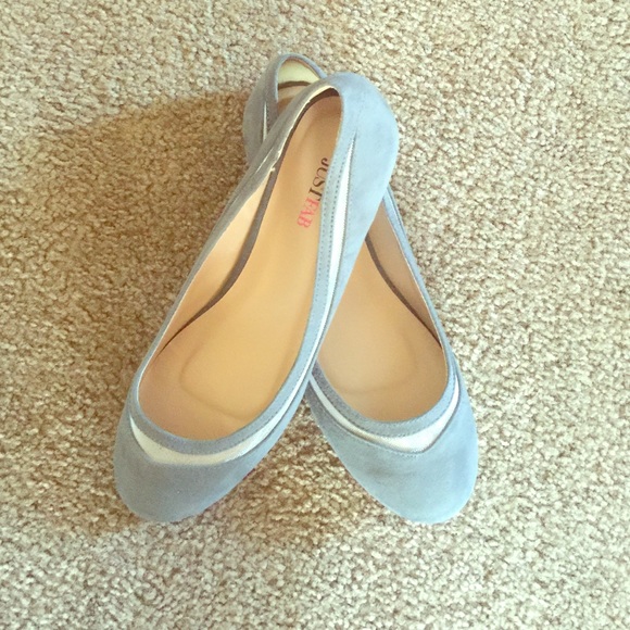 Gray Suede Flats