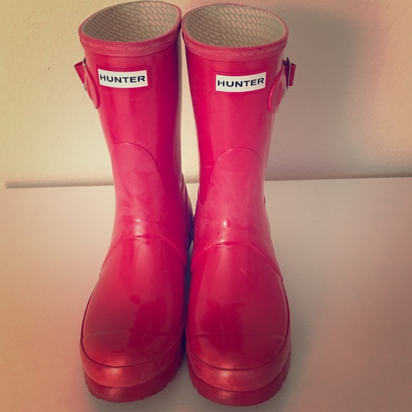 Hunter 'Original Short' Rain Boot - Red