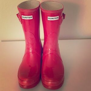 Hunter 'Original Short' Rain Boot - Red
