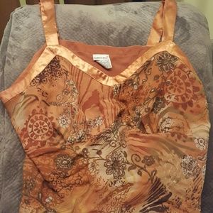 Burnt orange classy shell