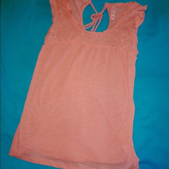 Rhinestone Tie-Back Shirt - Picture 3 of 4