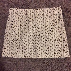 J. Crew White Anchor Mini Skirt Sz 8