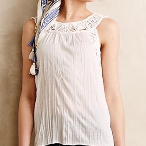 NWT Anthropologie Shoestring Lace Tank