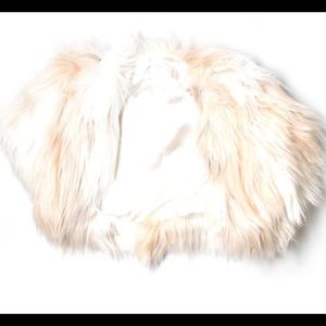 Faux fur shrug