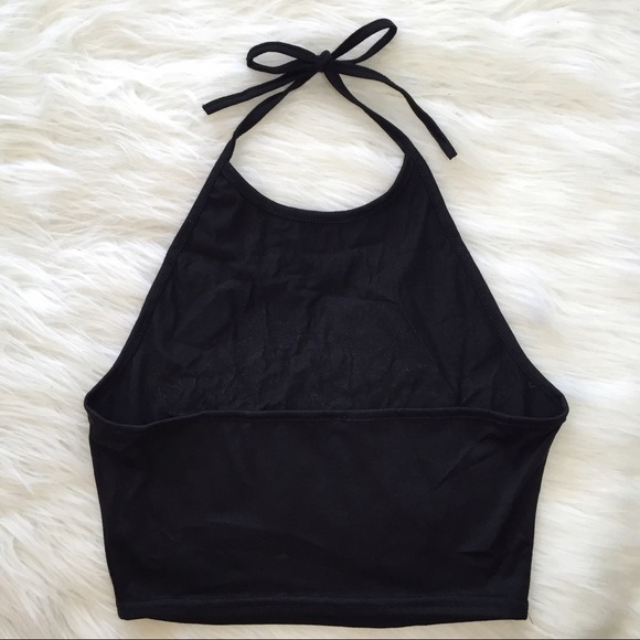 black and white mandala halter top - Picture 3 of 4