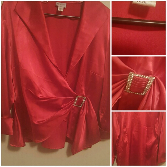 Red blouse