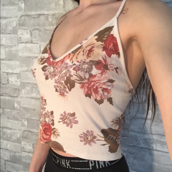 SOLD Rare Brandy Melville Floral Joanne tank - Picture 1 of 3