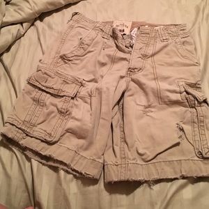 Hollister khaki cargos