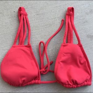 San Lorenzo Bikini Top Braided Strap Halter Top