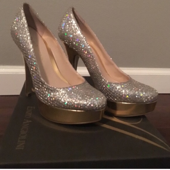Enzo Angiolini Shoes - Beautiful sexy shiny gold/silver heels