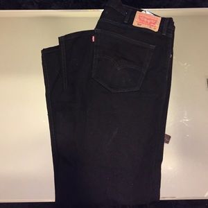 Mens Black Levi''s Jeans