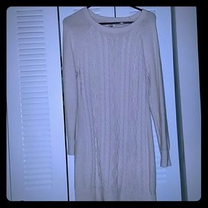 Cable sweater dress