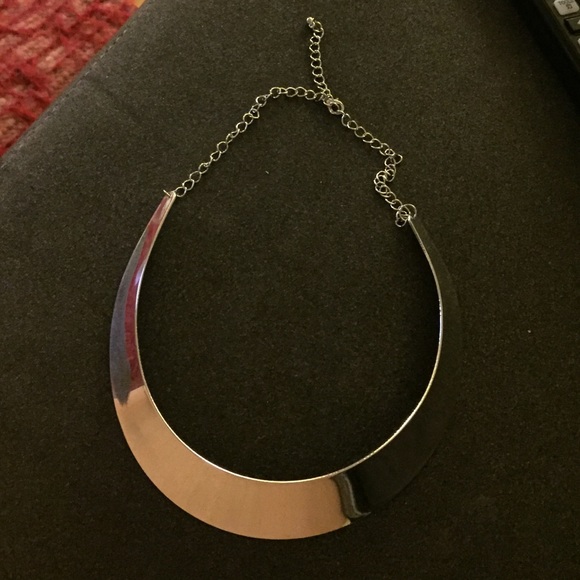 Metal Choker Ring Necklace Collar