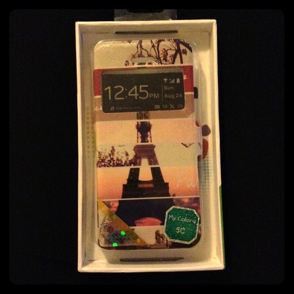 iPhone 5c Flip Leather Case