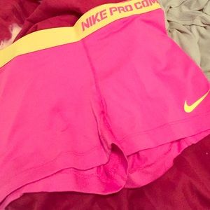 Pink size medium Nike pro spandex
