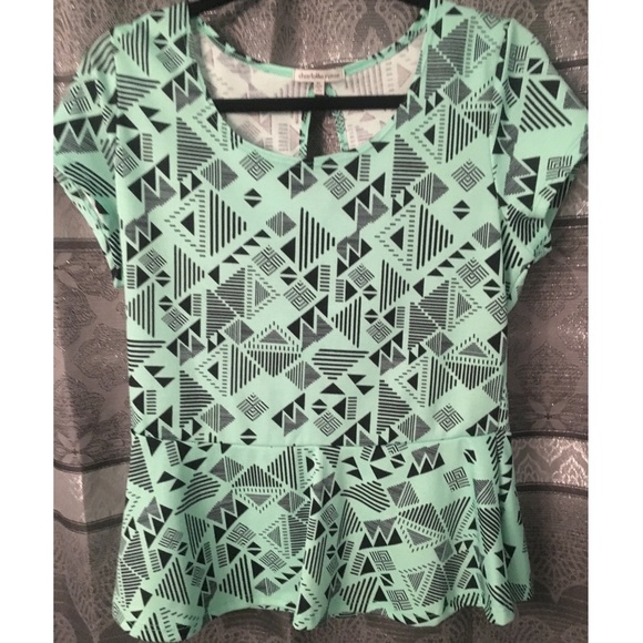 Charlotte Russe Mint Peplum XL