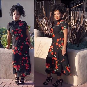 Floral Vintage Japanese Style Dress. Fits M/L