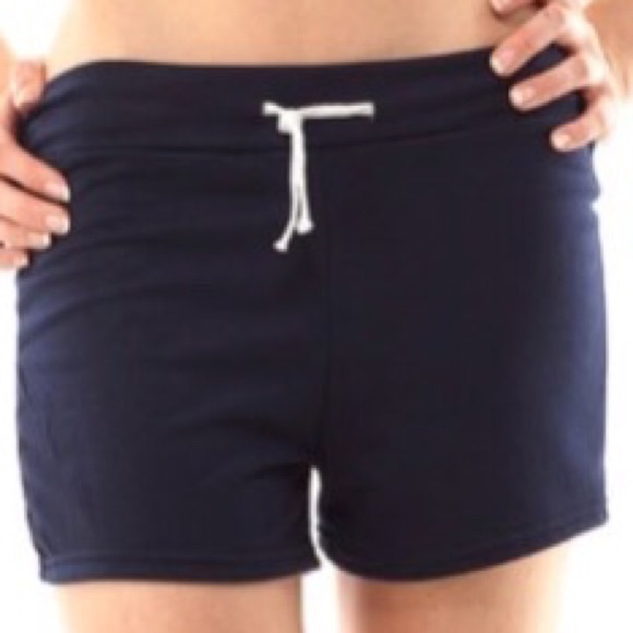 ๐CLEARANCE๐ Navy Blue "Pink" Graphic Shorts, O/S - Picture 2 of 3