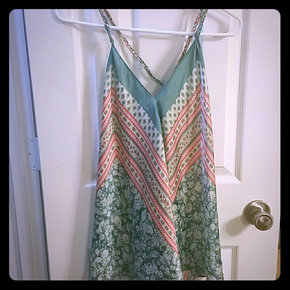 Halter style low back top