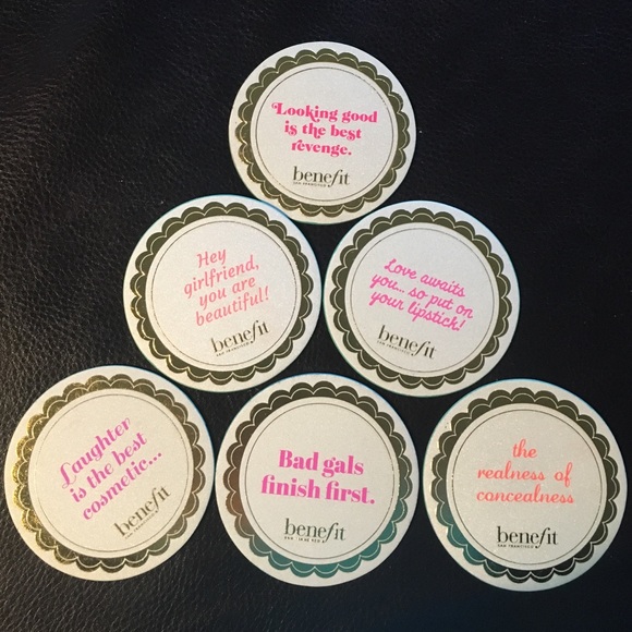 Benefit Cosmetics Coaster Set ( 6 coasters)