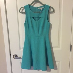 Turquoise Fit and Flare Dress