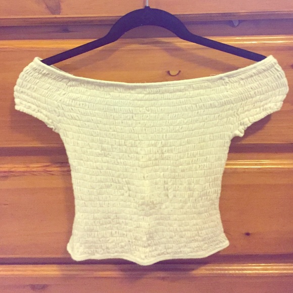 Brandy Melville cream off the shoulder shirt