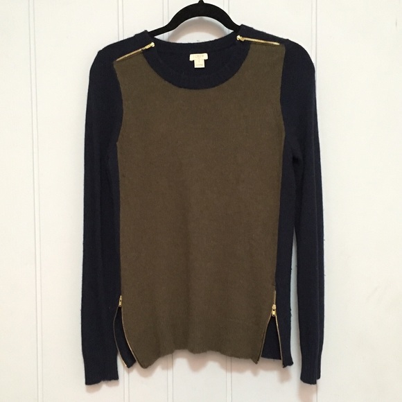 J. Crew zip sweater